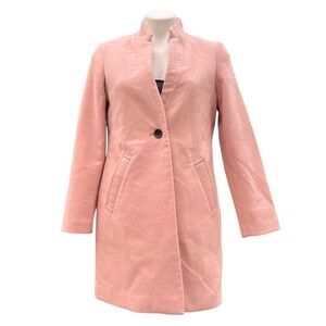 Banana Republic Factory Pink Mandarin One Button Car Coat New Size Small
